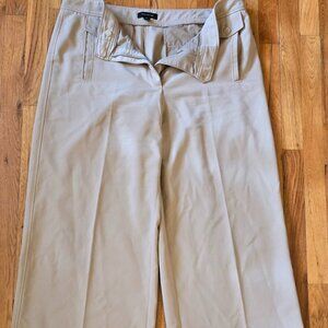 Beige Tan Khaki Color Ann Taylor Women's Wide Leg Trousers Size 16T